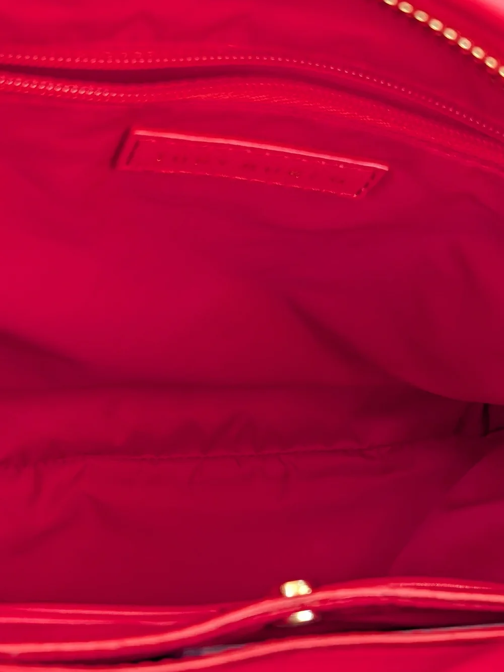 Tory Burch Ella Red Crossbody Bag - Nylon Zip Front Shoulder Purse EUC